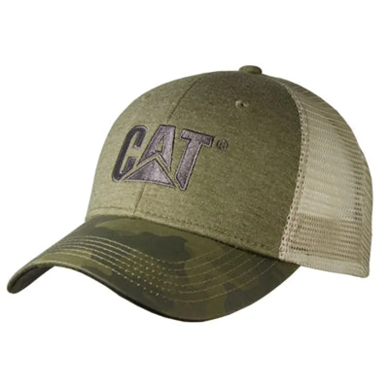 Camo Bill Olive Pro Shape Cap sold by Caterpillar