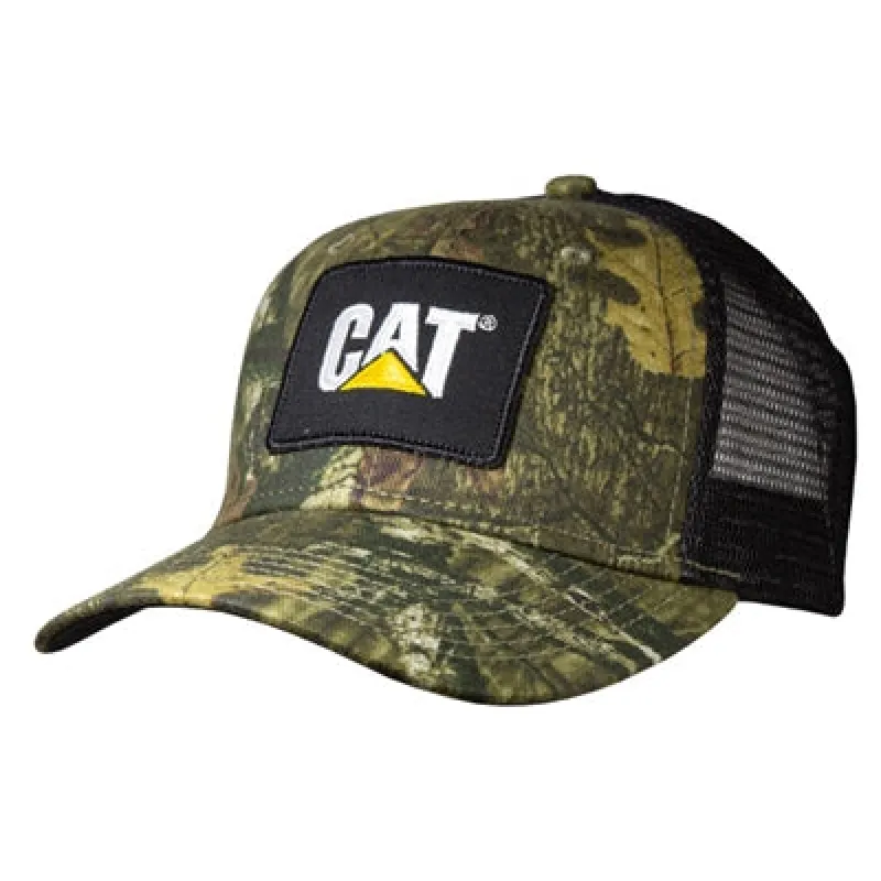 Mossy Oak Digger Patch Cap with Black Mesh sold by Caterpillar