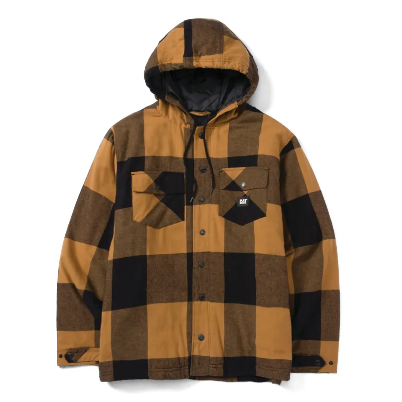 Hooded Flannel Shirt Jacket sold by Caterpillar