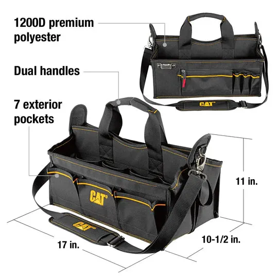 17 Inch Tech Tool Tote with Storage Cases sold by Caterpillar product image thumbnail 2