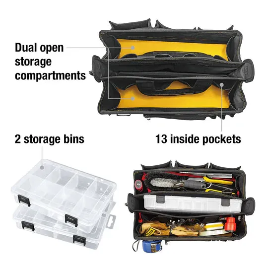 17 Inch Tech Tool Tote with Storage Cases sold by Caterpillar product image thumbnail 3