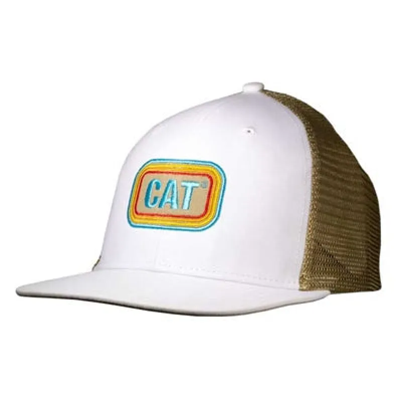 Retro Cat® Logo w/Brown Mesh made by Caterpillar