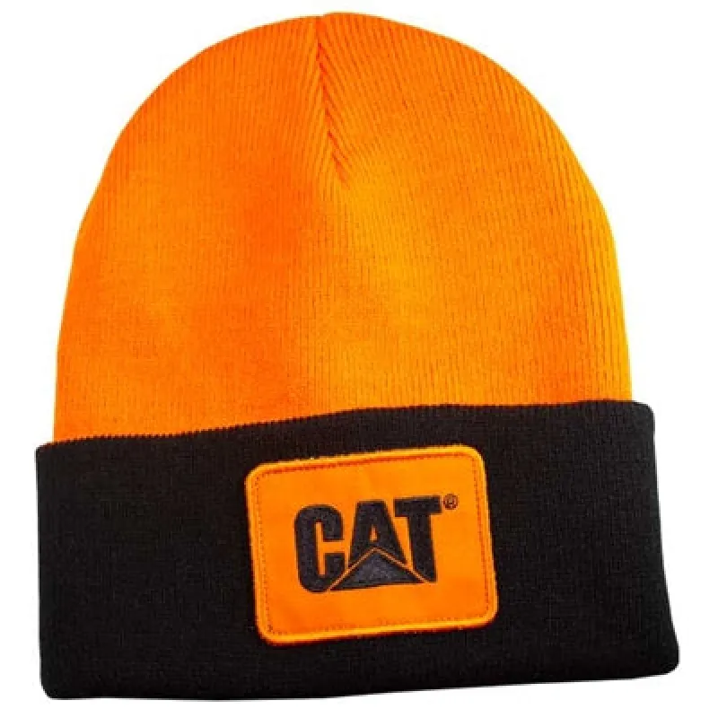 Blaze Orange Beanie sold by Caterpillar