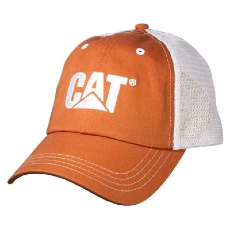 Orange Twill w/Mesh Cap sold by Caterpillar