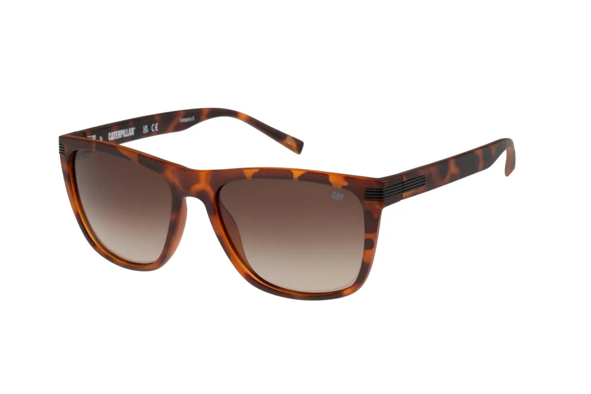 Monoblock Sunglasses Matte Tort w/Brown Grad Lens sold by Caterpillar