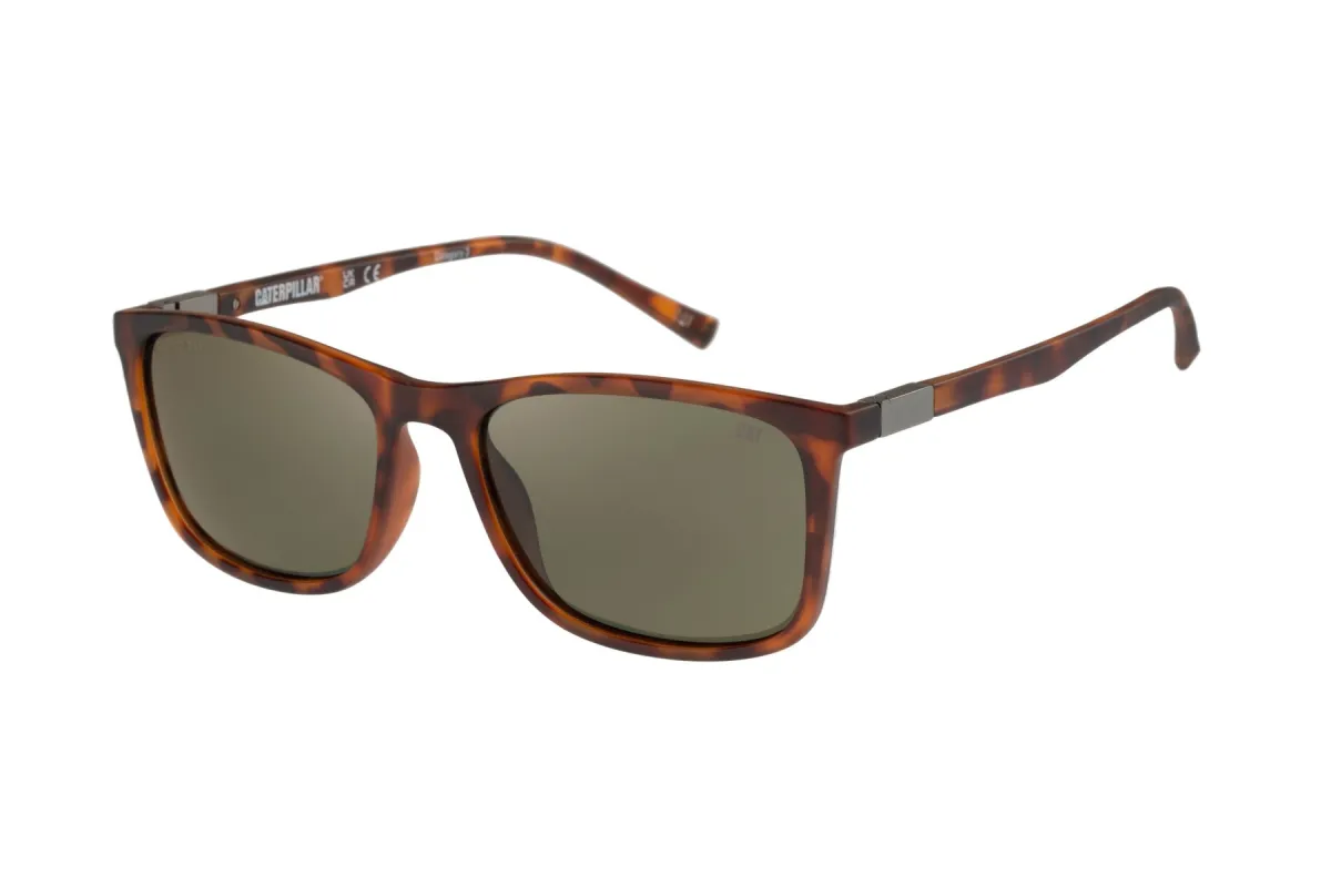 Easy Wear Sunglasses Matte Tort w/Vintage Green Lens sold by Caterpillar