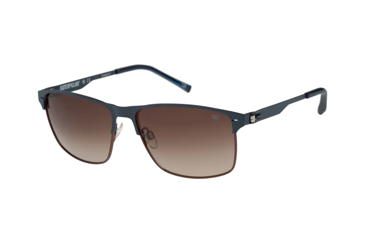 Flat Sheet Sunglasses Matte Navy w/Brown Grad Lens sold by Caterpillar