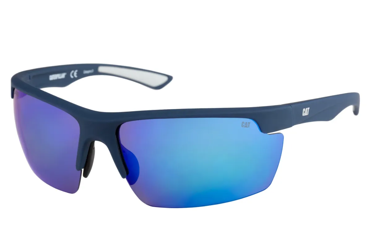 Pickup Sunglasses Matte Navy w/Blue Mirror Lens sold by Caterpillar