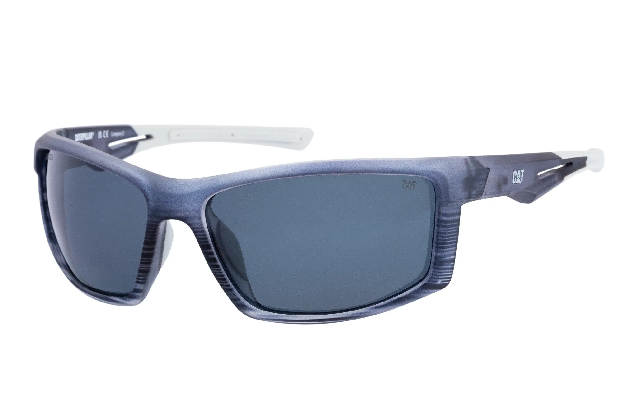 High Wrap Sunglasses Matte Navy w/Smoke Lens sold by Caterpillar