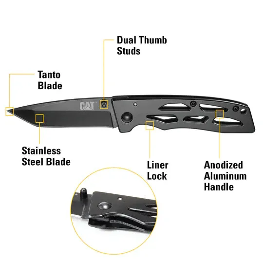 6-1/2 Inch Tanto Folding Knife sold by Caterpillar product image thumbnail 2