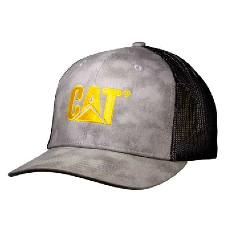 Trucker Mesh Cap w/Yellow Logo sold by Caterpillar