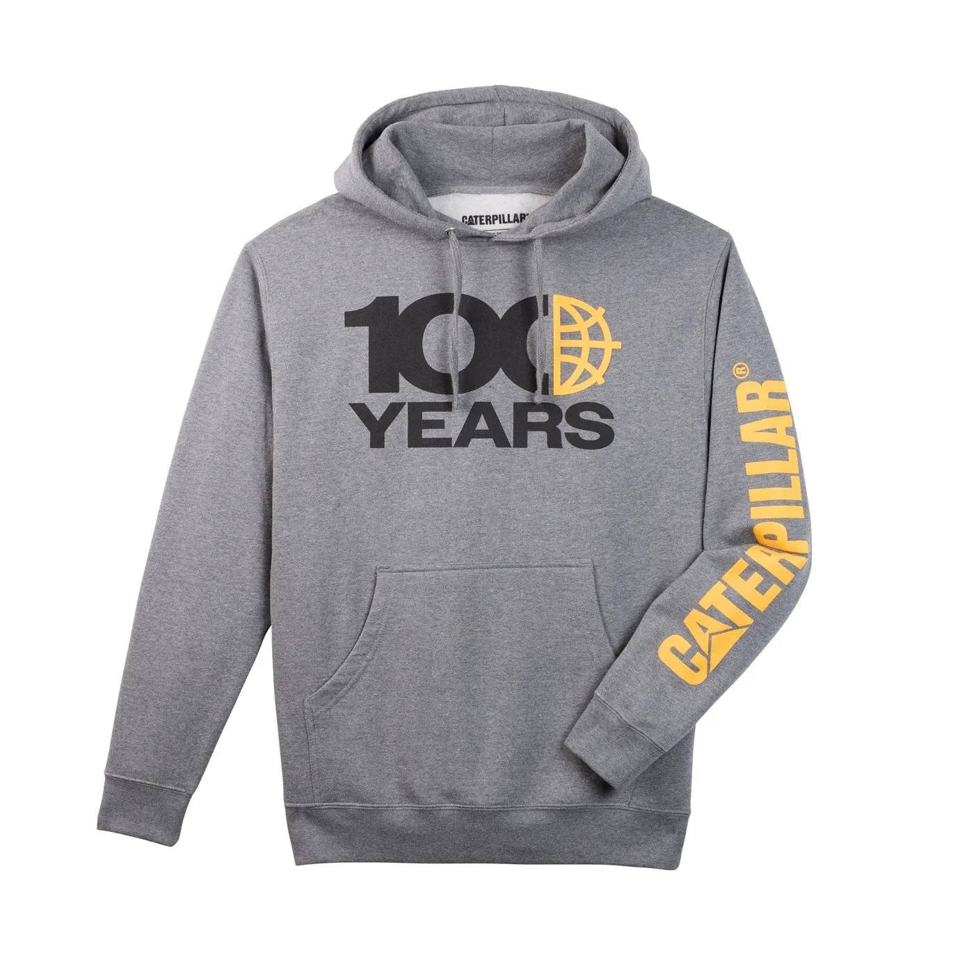 100 Year Banner Hooded Sweatshirt - Caterpillar Centennial Pullover Hoodie sold by Caterpillar