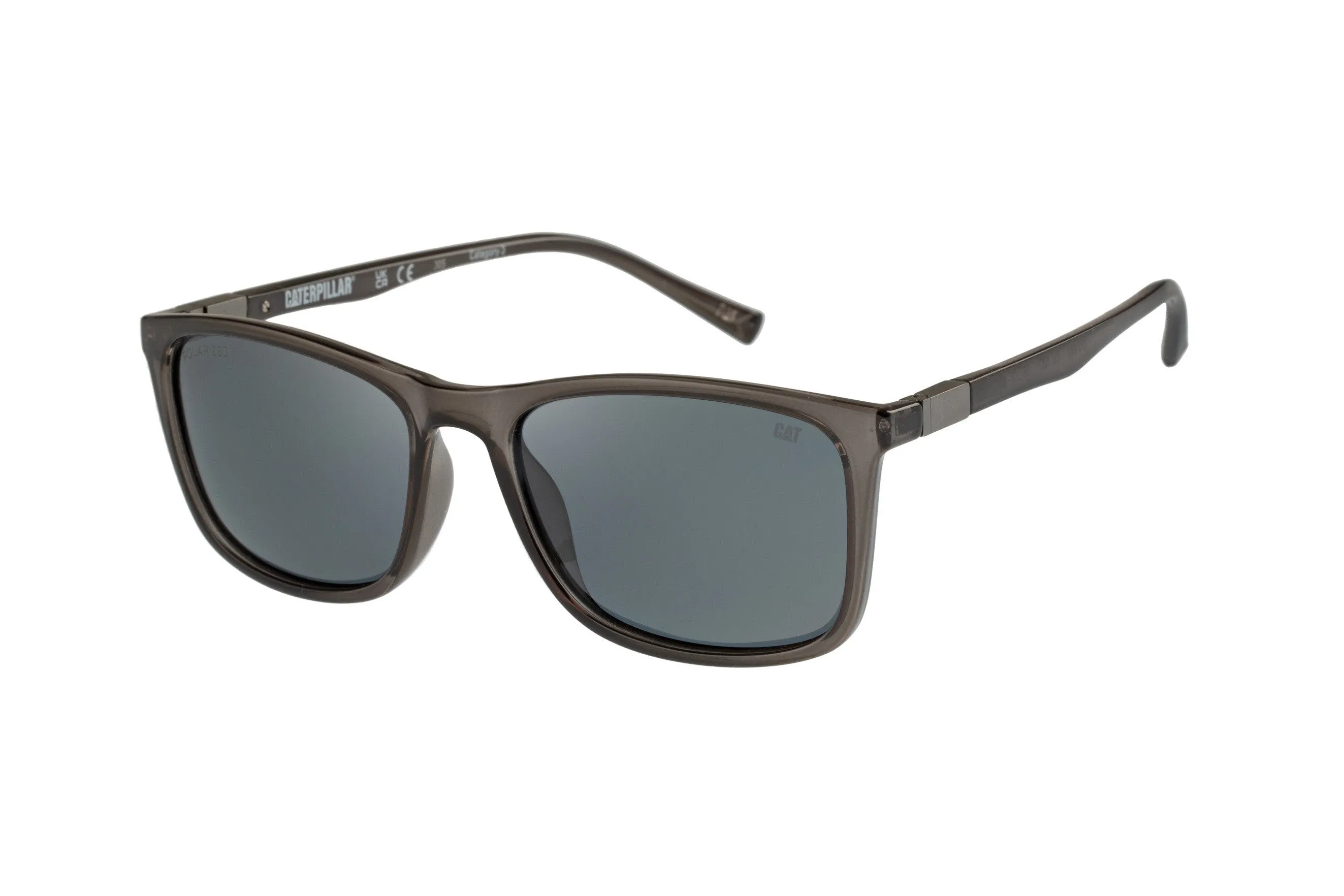Easy Wear Sunglasses Gloss Grey w/Smoke Lens sold by Caterpillar