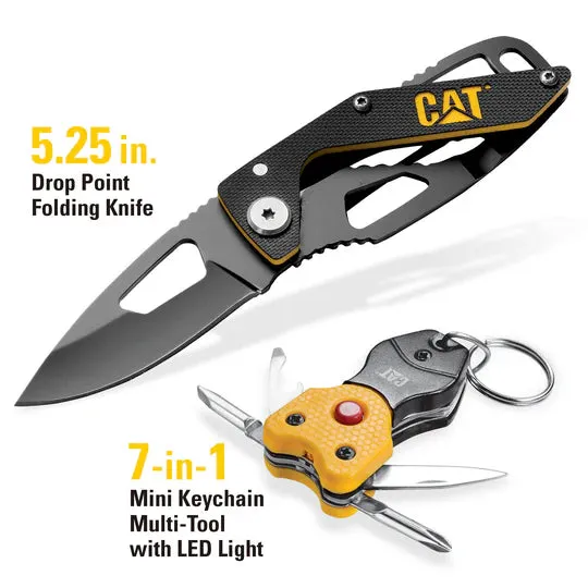 2 Piece Folding Knife and Keychain Set sold by Caterpillar product image thumbnail 2