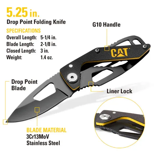 2 Piece Folding Knife and Keychain Set sold by Caterpillar product image thumbnail 3
