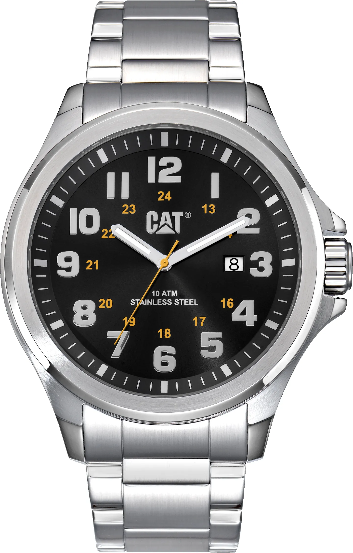Operator 45MM 1.2 Watch Black Dial w/Stainless Steel Strap sold by Caterpillar