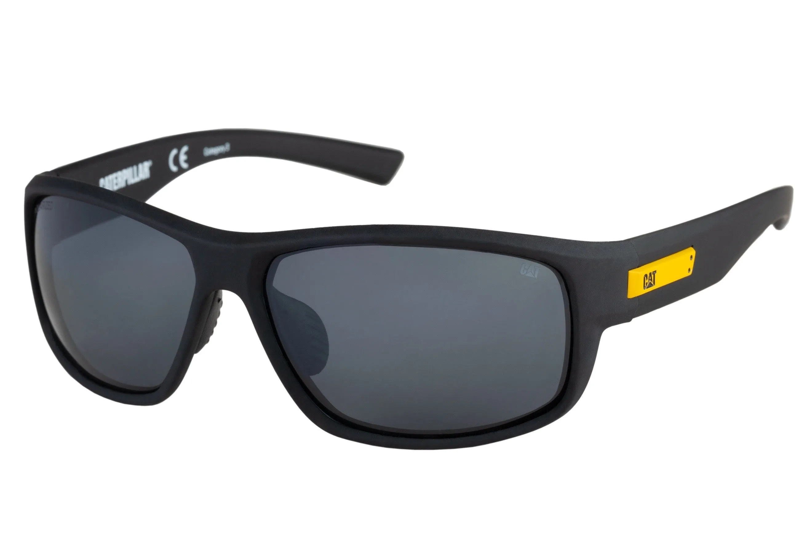 Fused Sunglasses Matte Black w/Silver Flash Lens sold by Caterpillar