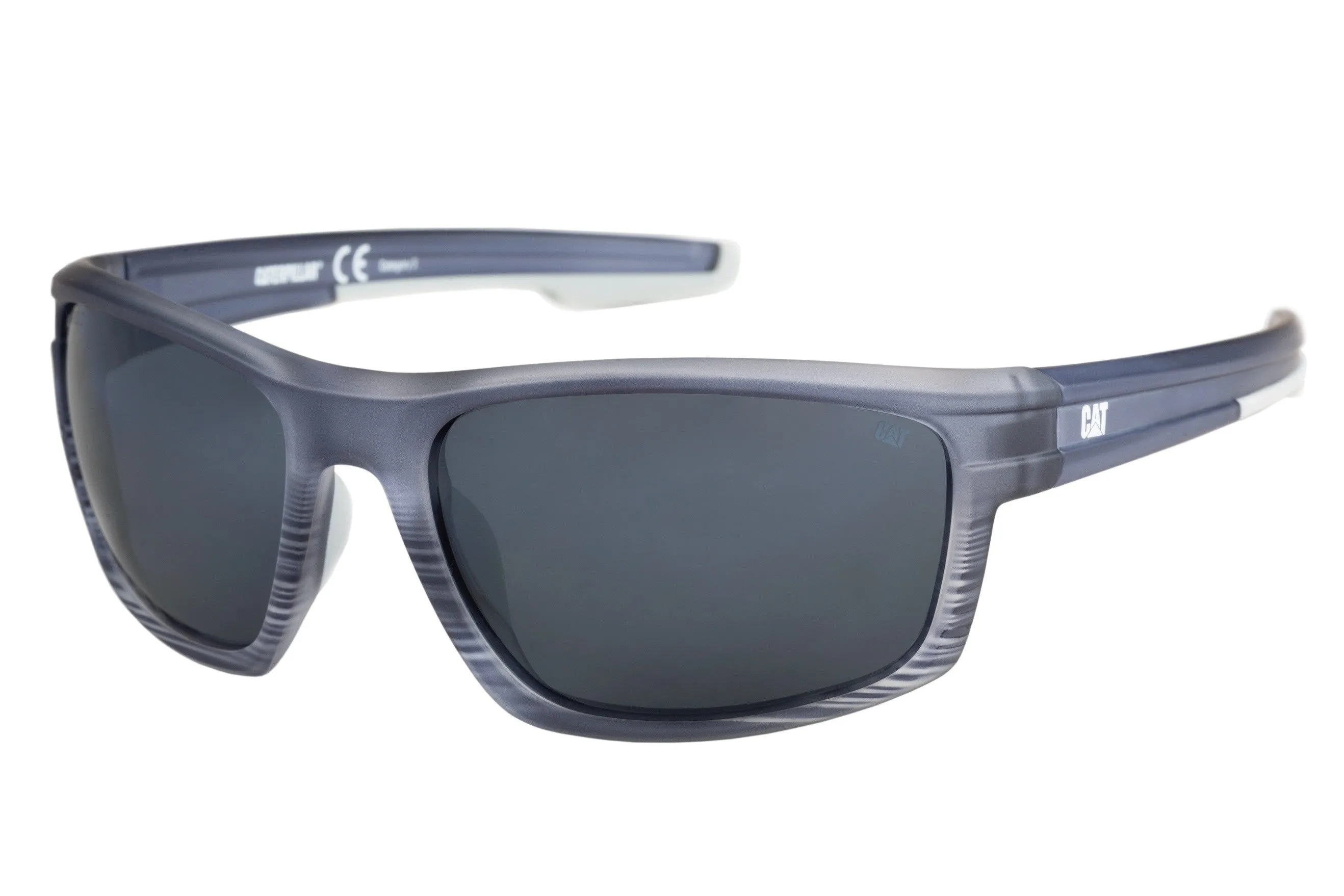 Motor Sunglasses Matte Navy w/Silver Flash Lens sold by Caterpillar