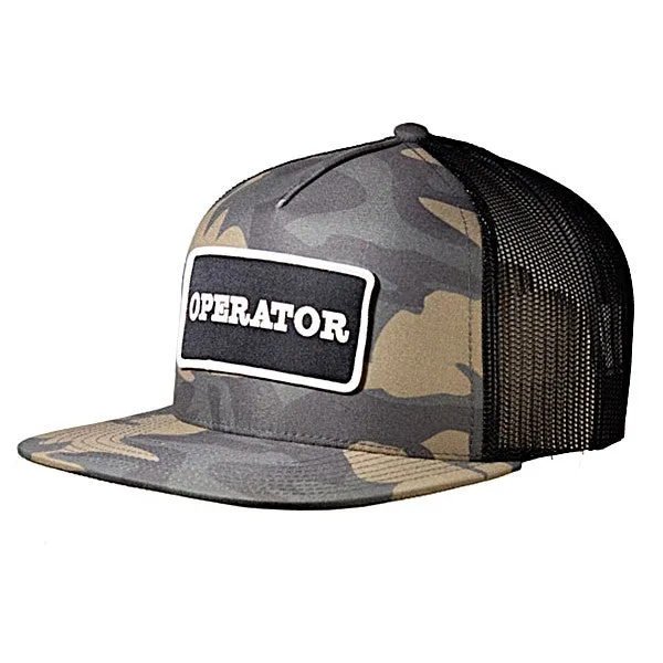 Operator Flatbill Camo Cap sold by Caterpillar