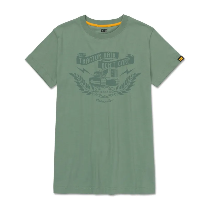 Women's Tractor Hair Graphic Tee made by Caterpillar