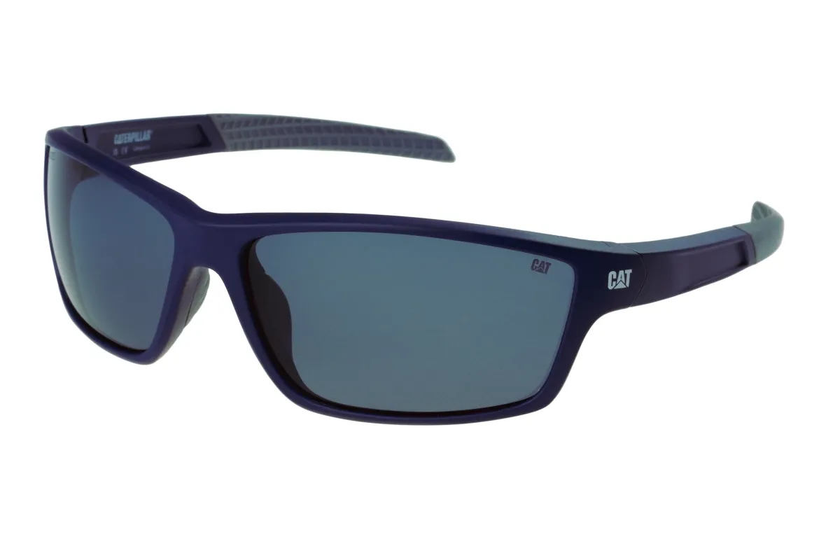 Sleek Sport Sunglasses Matte Navy w/Smoke Lens sold by Caterpillar