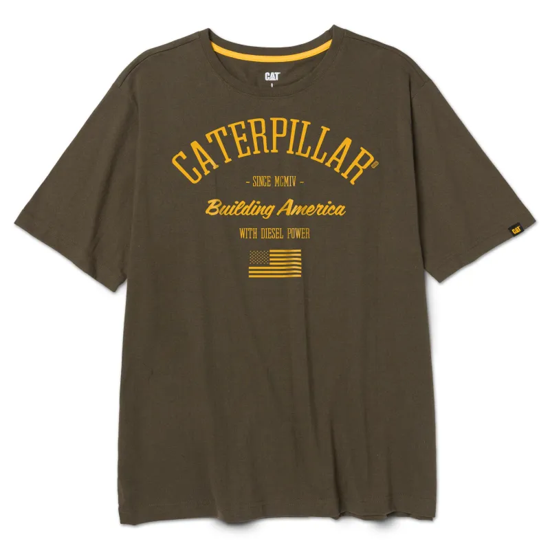 Building America Graphic Tee made by Caterpillar
