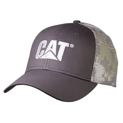Cool Grey Cap w/Digital Camo Mesh sold by Caterpillar