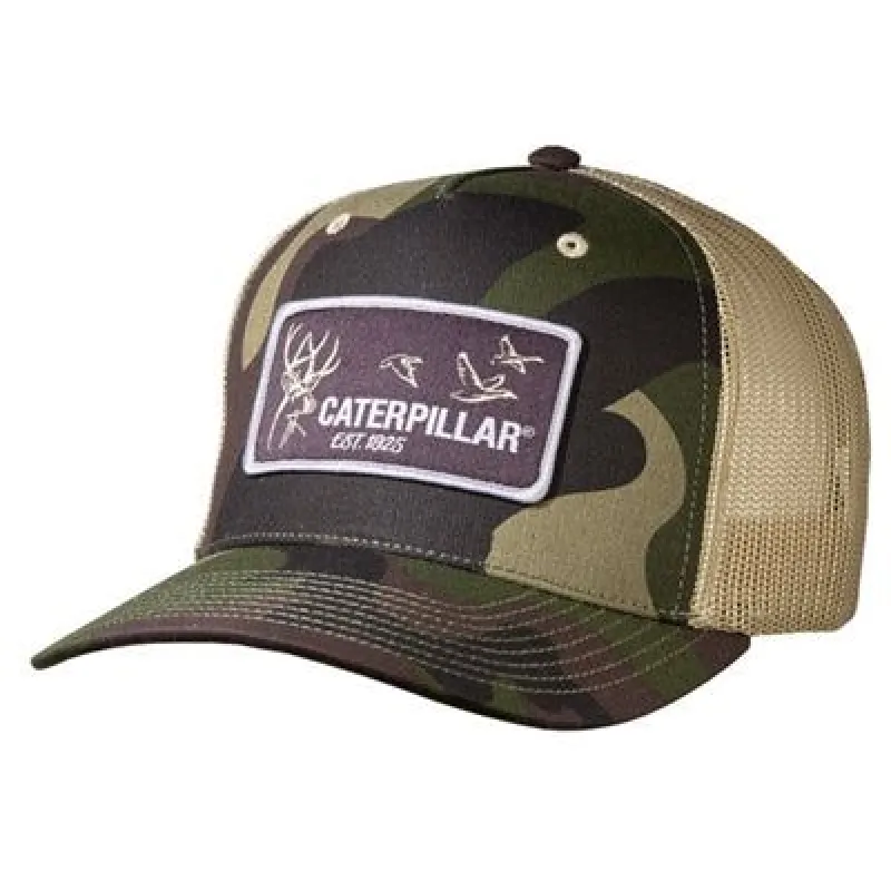 Wild Game Camo Cap w/Khaki Mesh sold by Caterpillar