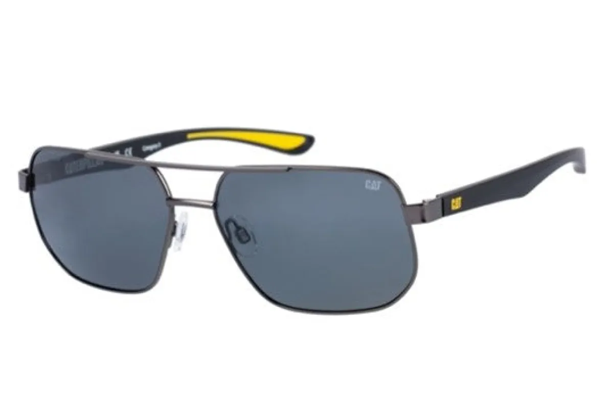 Double Bridge Sunglasses Matte Black w/Smoke Lens sold by Caterpillar