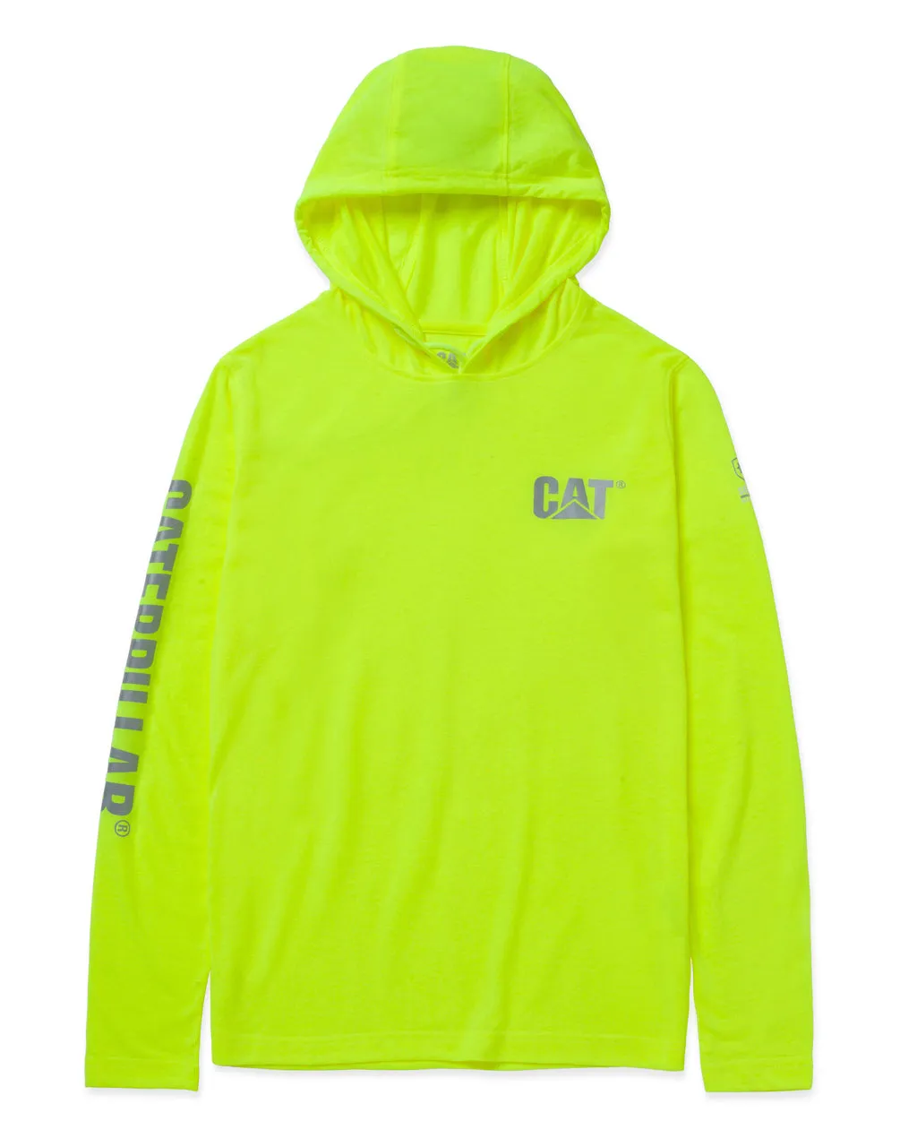 Women's Hi-Vis UPF Hooded Banner L/S Tee sold by Caterpillar
