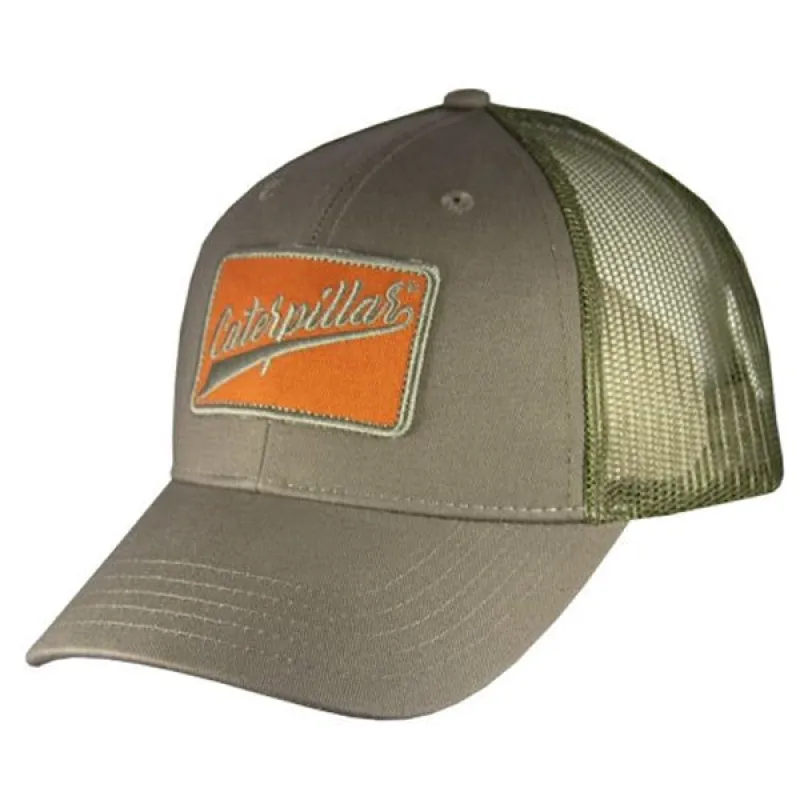 Chino w/Trucker Mesh Back Front Twill Patch Grey sold by Caterpillar