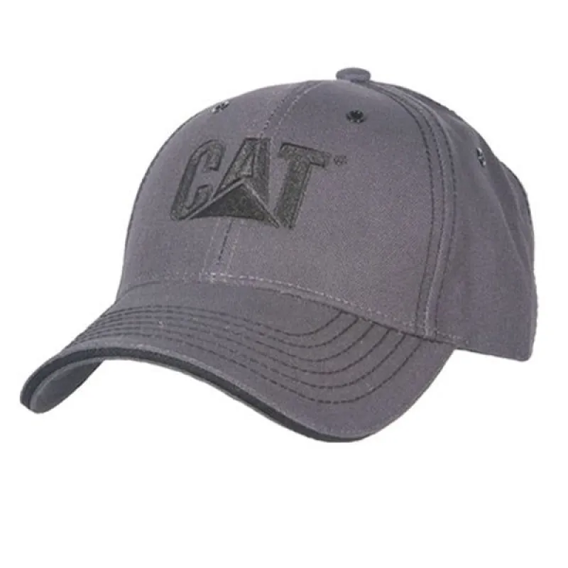 Tough Grey Work Hard Canvas Cap sold by Caterpillar