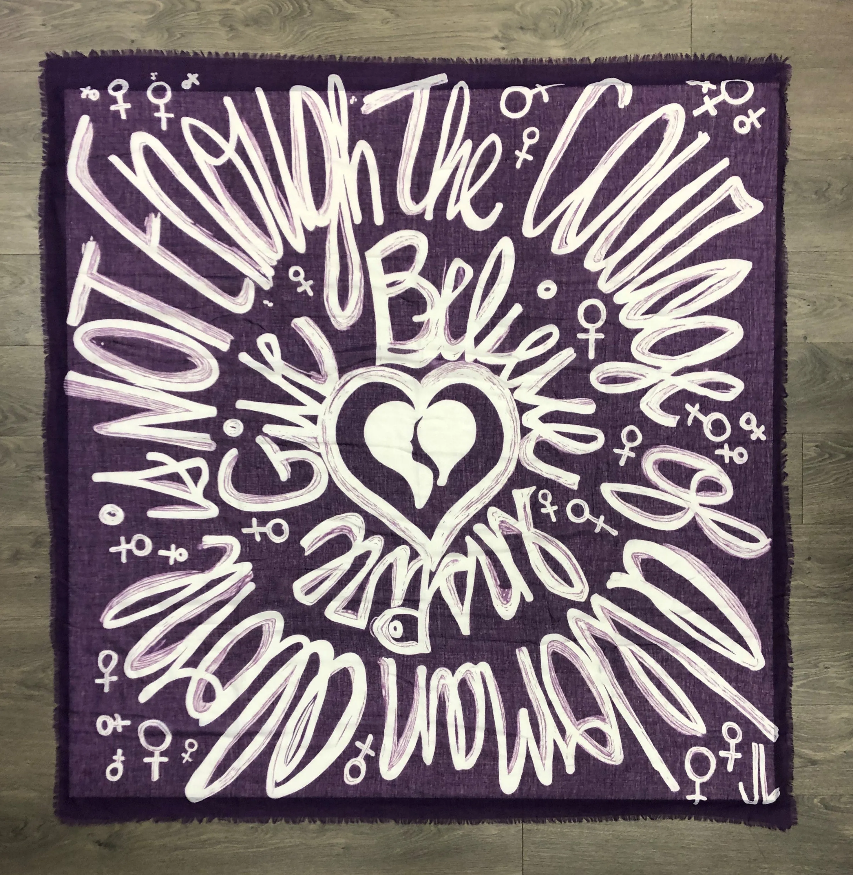 Wrapped in Courage - 2018 Heart Scarf sold by CC Boutique