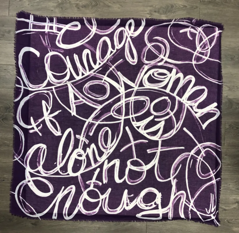 Wrapped in Courage - 2017 Word Scarf sold by CC Boutique