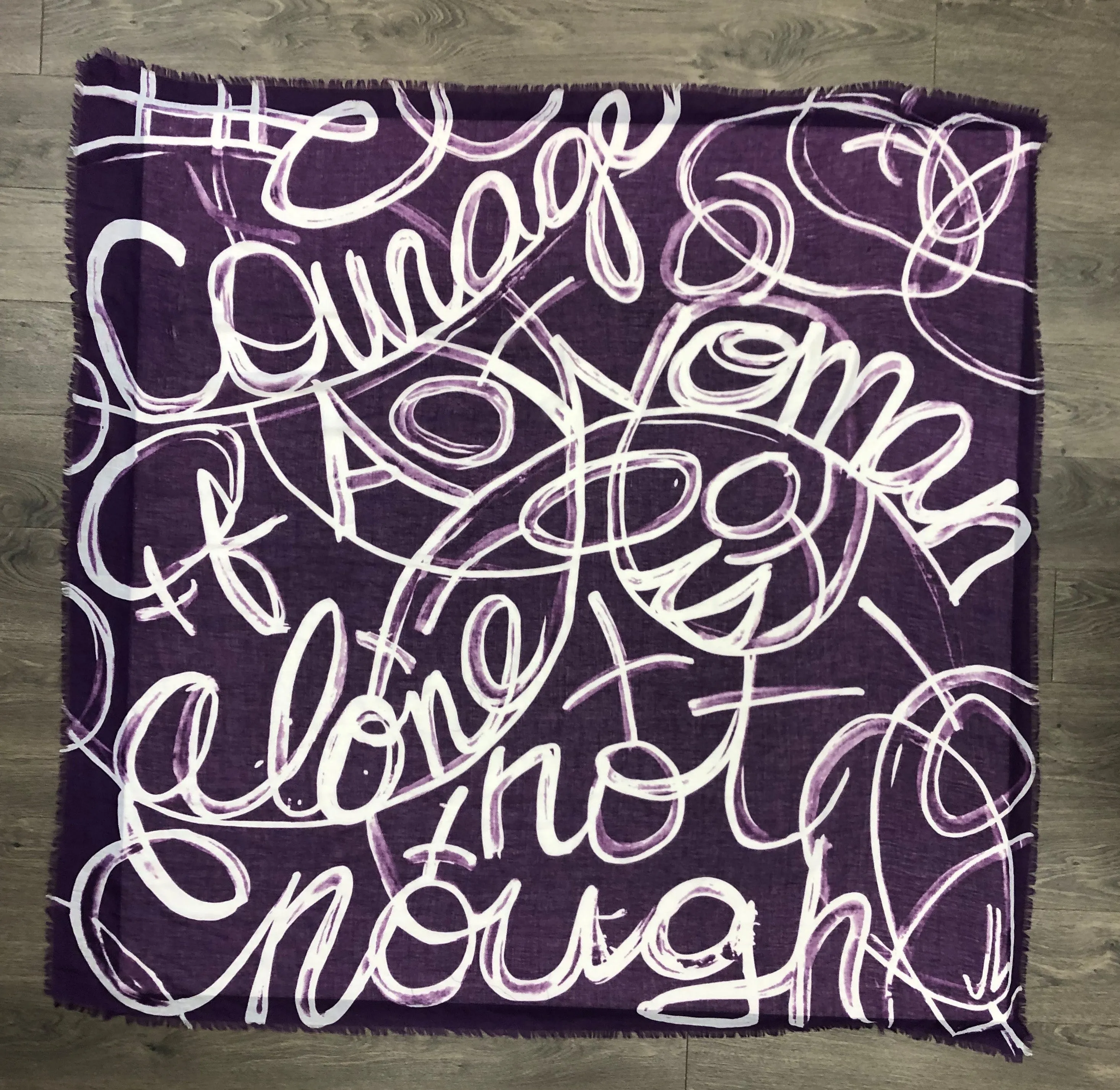 Wrapped in Courage - 2017 Word Scarf sold by CC Boutique