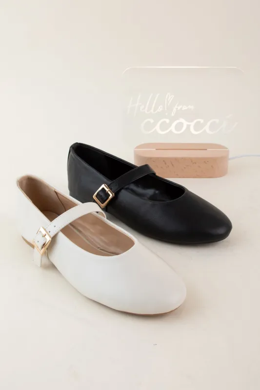 CARDEE-05 ROUND TOE SINGLE STRAP MARY JANE FLATS sold by CCOCCI