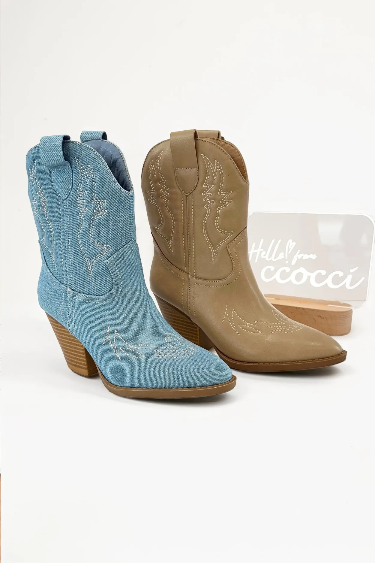 RIVER-07 EMBROIDERY DESIGN WESTERN COWBOY BOOTIES sold by CCOCCI product image thumbnail 3