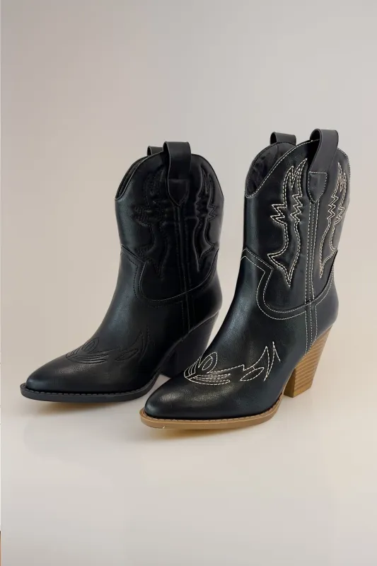 RIVER-07 EMBROIDERY DESIGN WESTERN COWBOY BOOTIES sold by CCOCCI