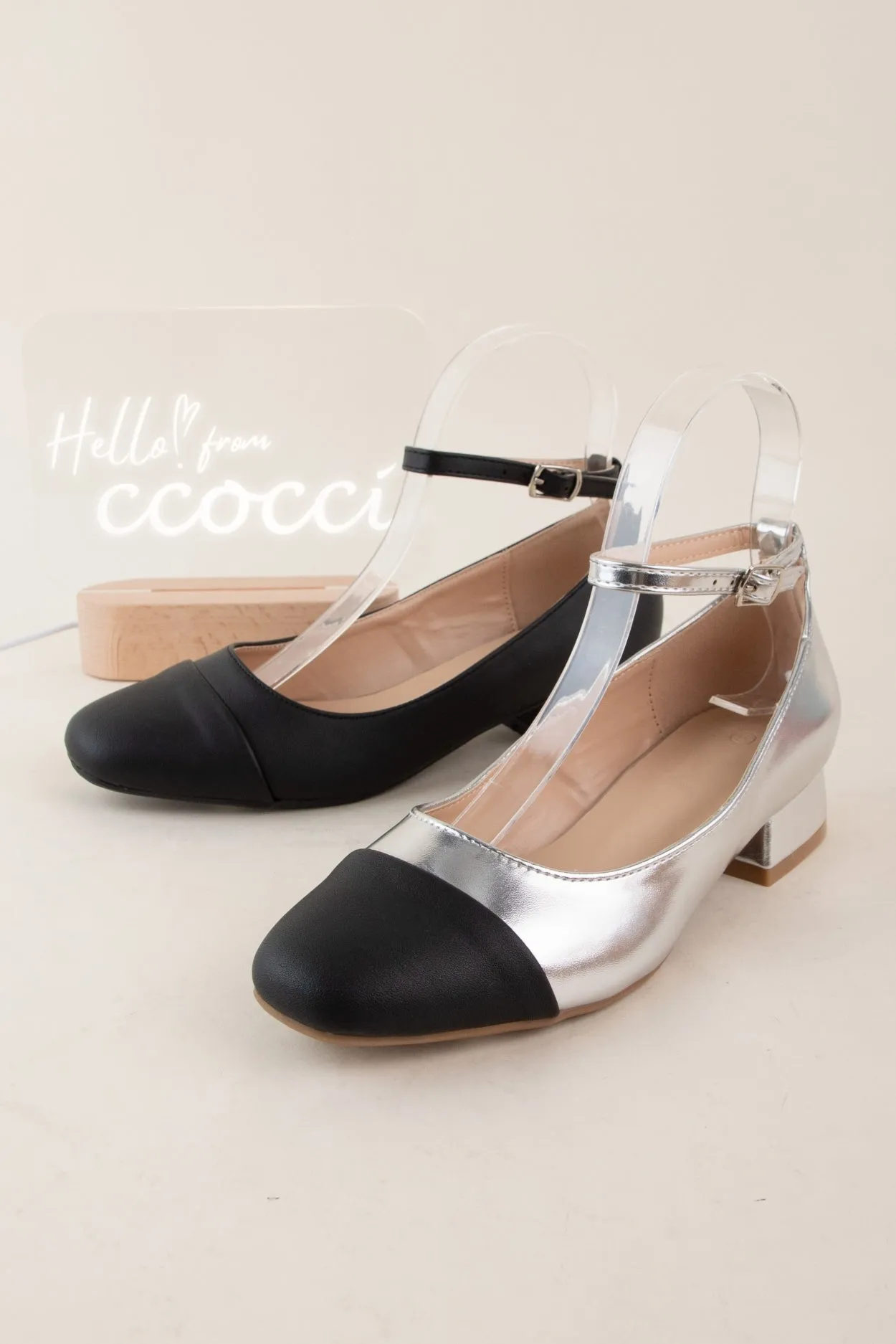 BEVERLY-02 ROUND CAP TOE ANKLE STRAP MARYJANE FALT sold by CCOCCI product image thumbnail 5
