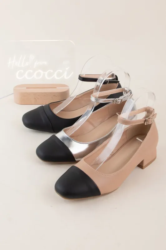 BEVERLY-02 ROUND CAP TOE ANKLE STRAP MARYJANE FALT sold by CCOCCI