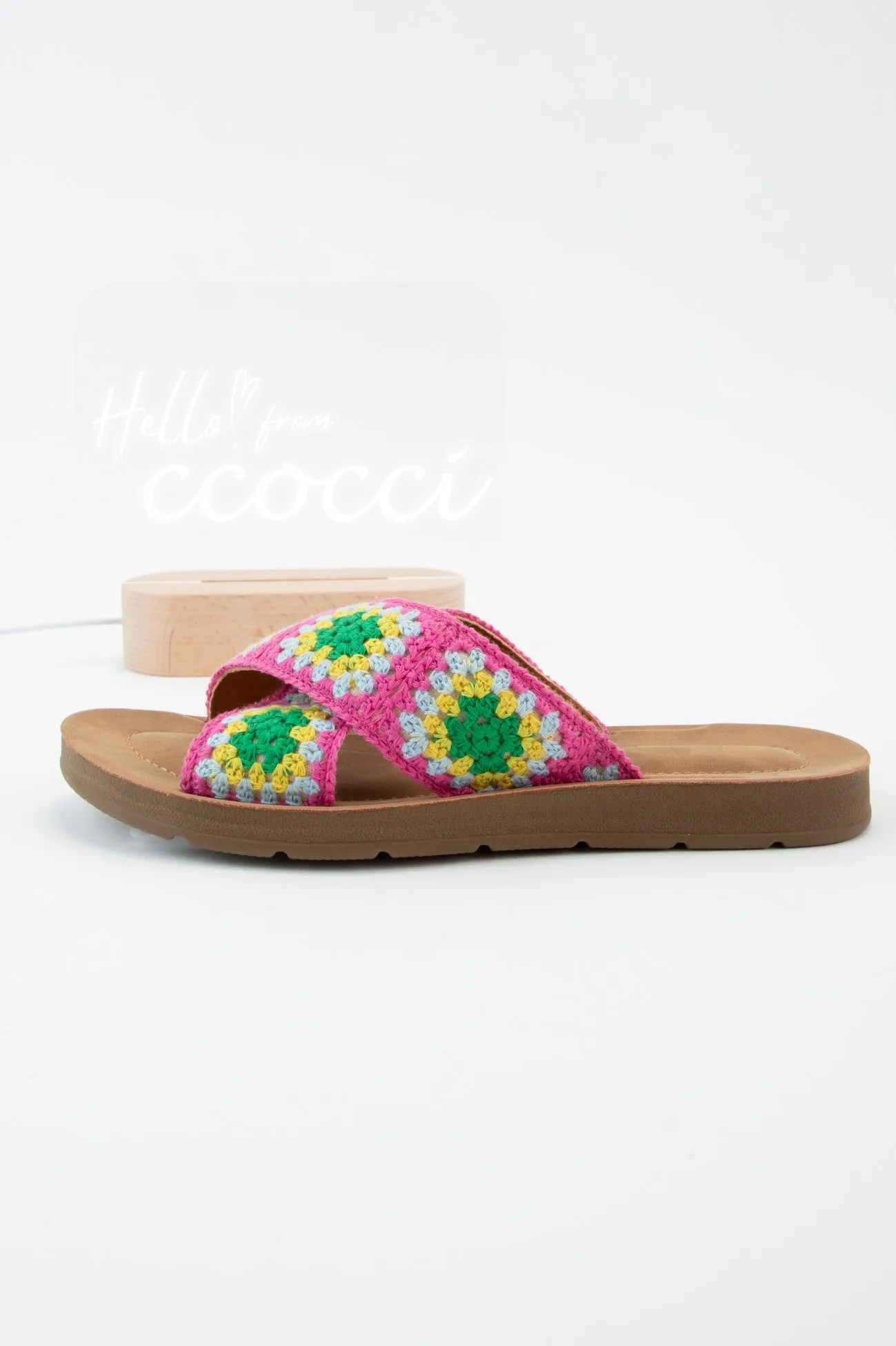 POLABUR-137 GRANNY SQUARE CROCHET PATCHWORK SANDAL sold by CCOCCI product image thumbnail 2