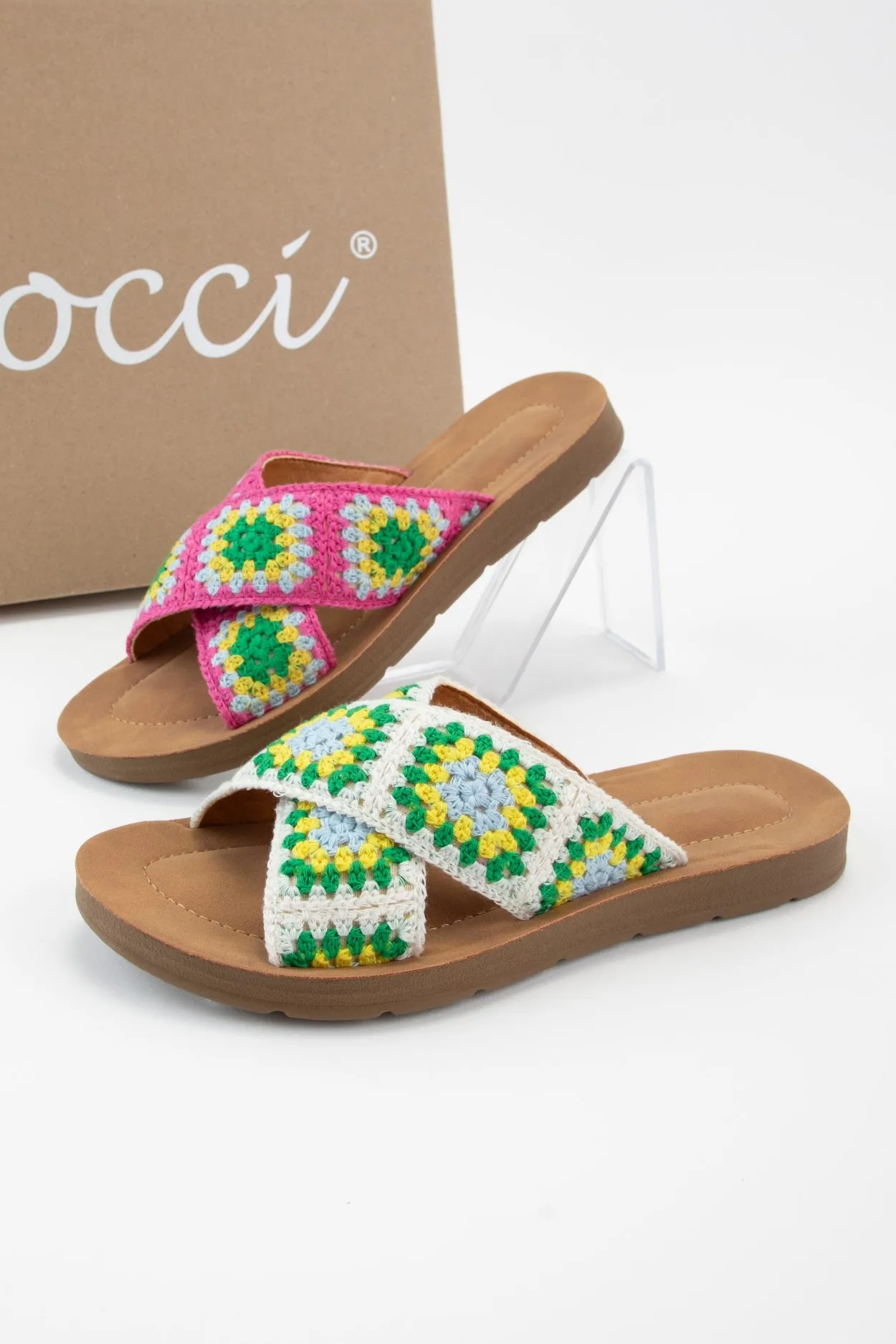 POLABUR-137 GRANNY SQUARE CROCHET PATCHWORK SANDAL sold by CCOCCI product image thumbnail 3