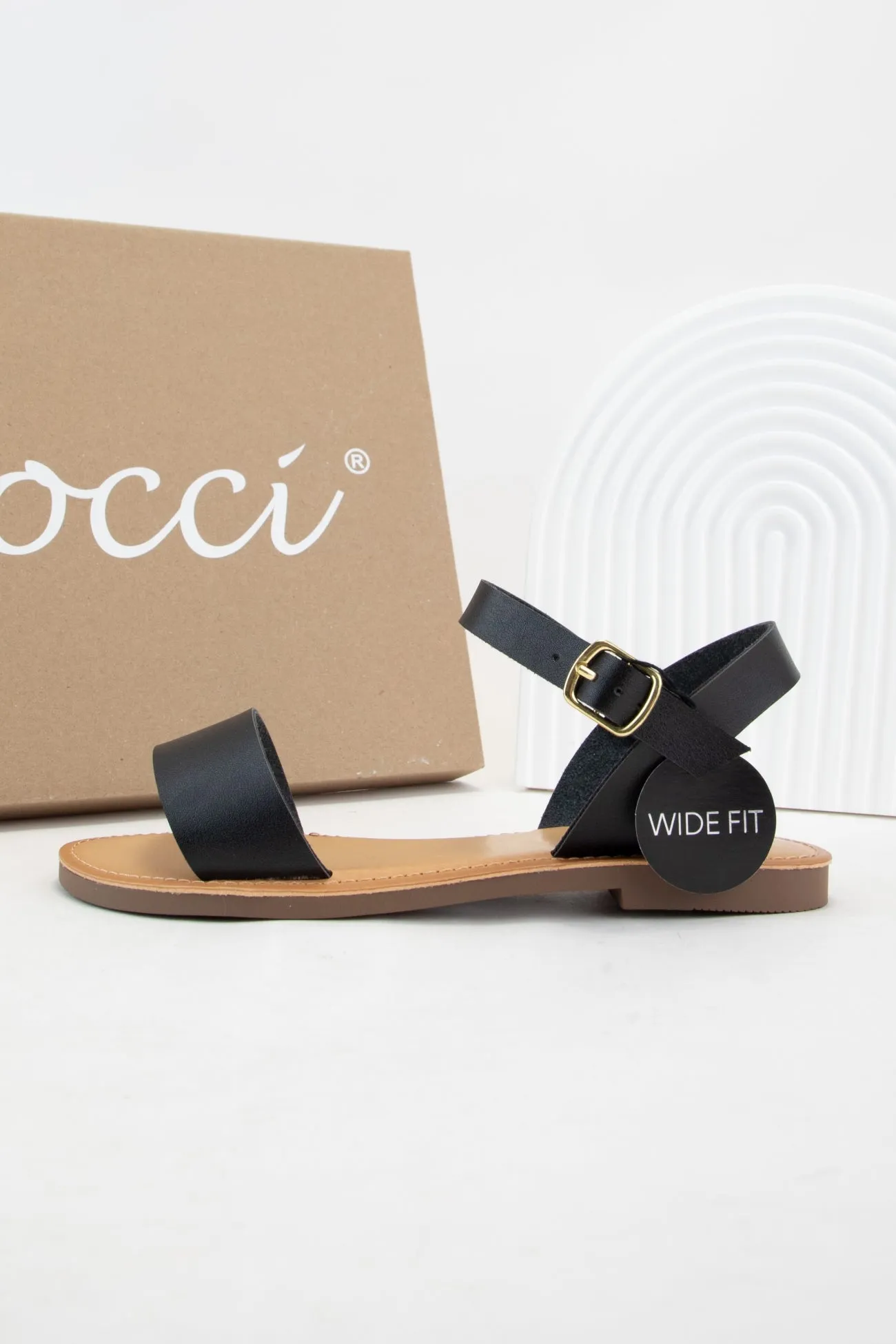 TUVIA WIDE FIT ANKLE STRAP FLAT SUMMER SANDALS sold by CCOCCI product image thumbnail 5