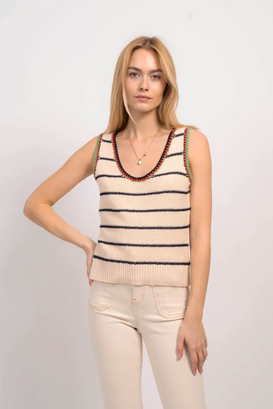 July Crochet Tank sold by Central Park West