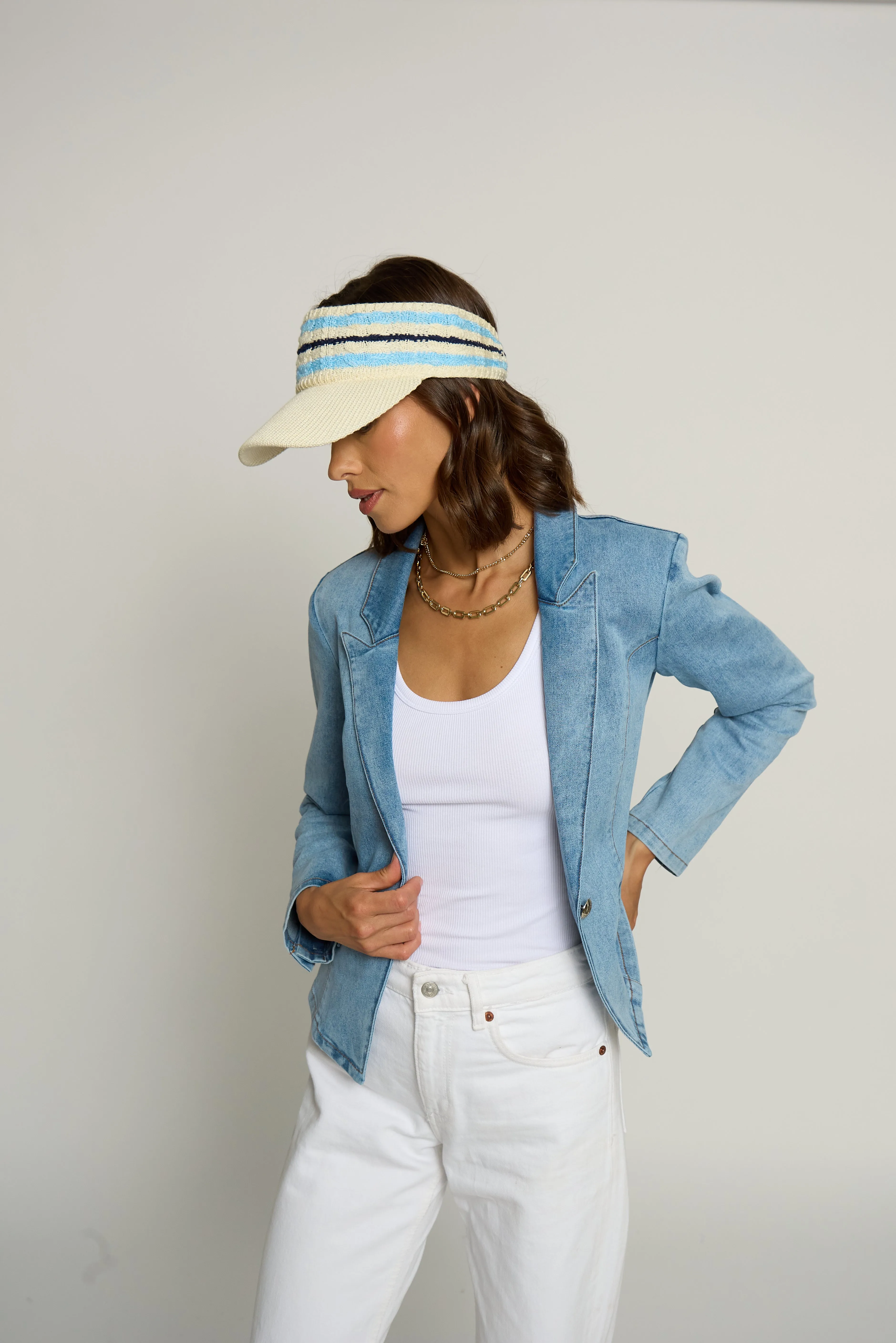 Denim Blazer sold by Central Park West product image thumbnail 4