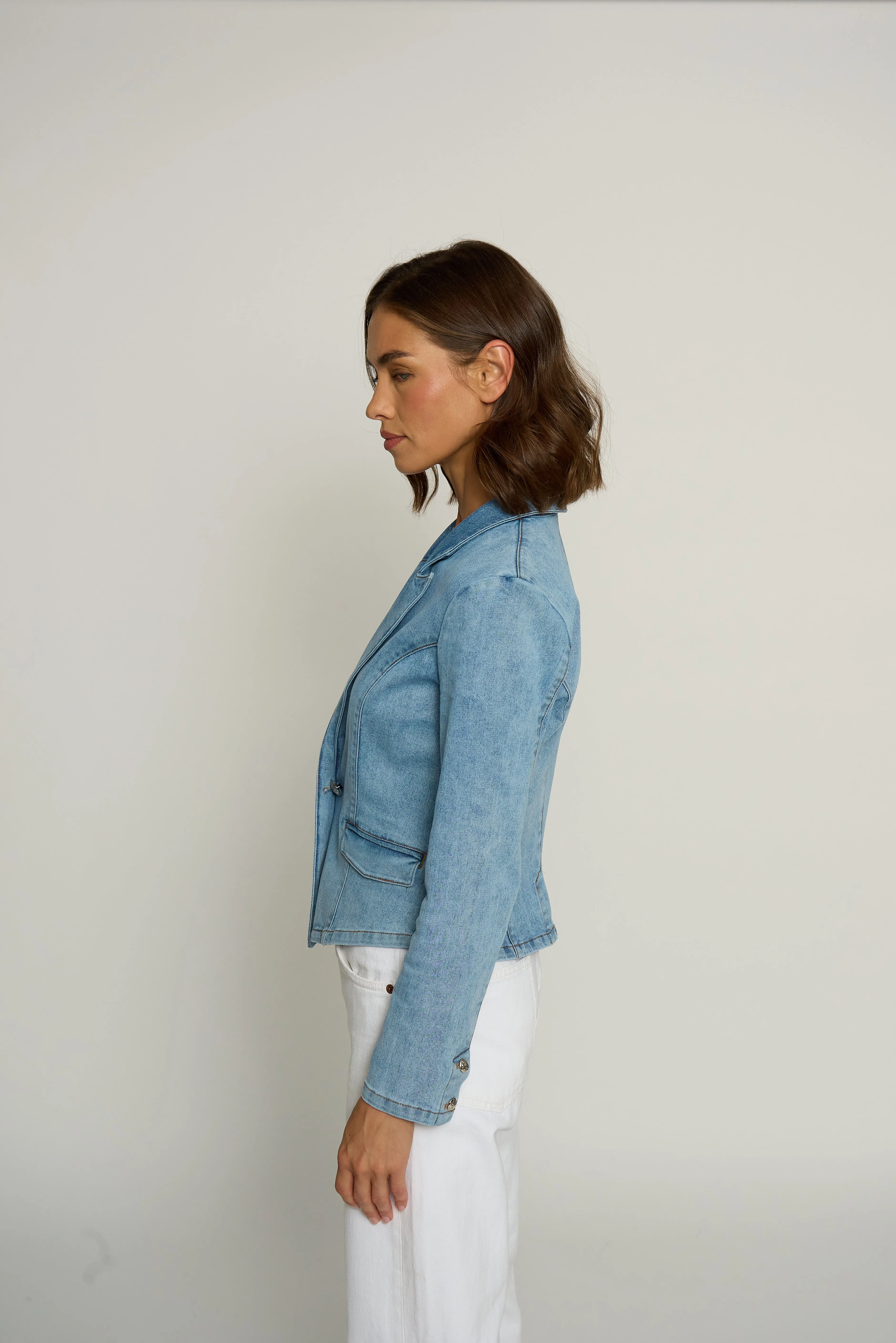 Denim Blazer sold by Central Park West product image thumbnail 2