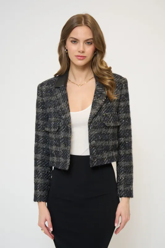 Colette Lurex Houndstooth Jacket sold by Central Park West