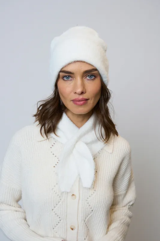 Hudson Eyelash Triangle Scarf sold by Central Park West