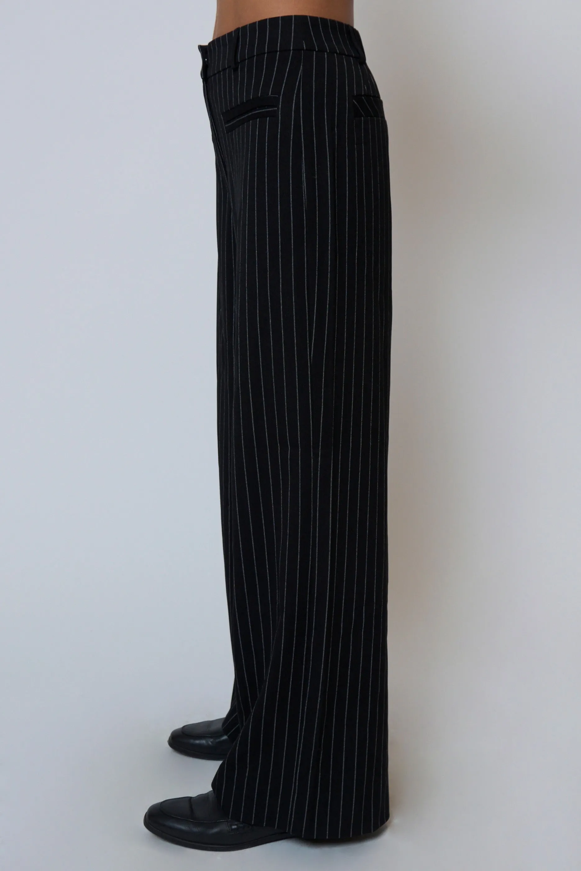 Astrid Pinstripe Trousers sold by Central Park West product image thumbnail 2