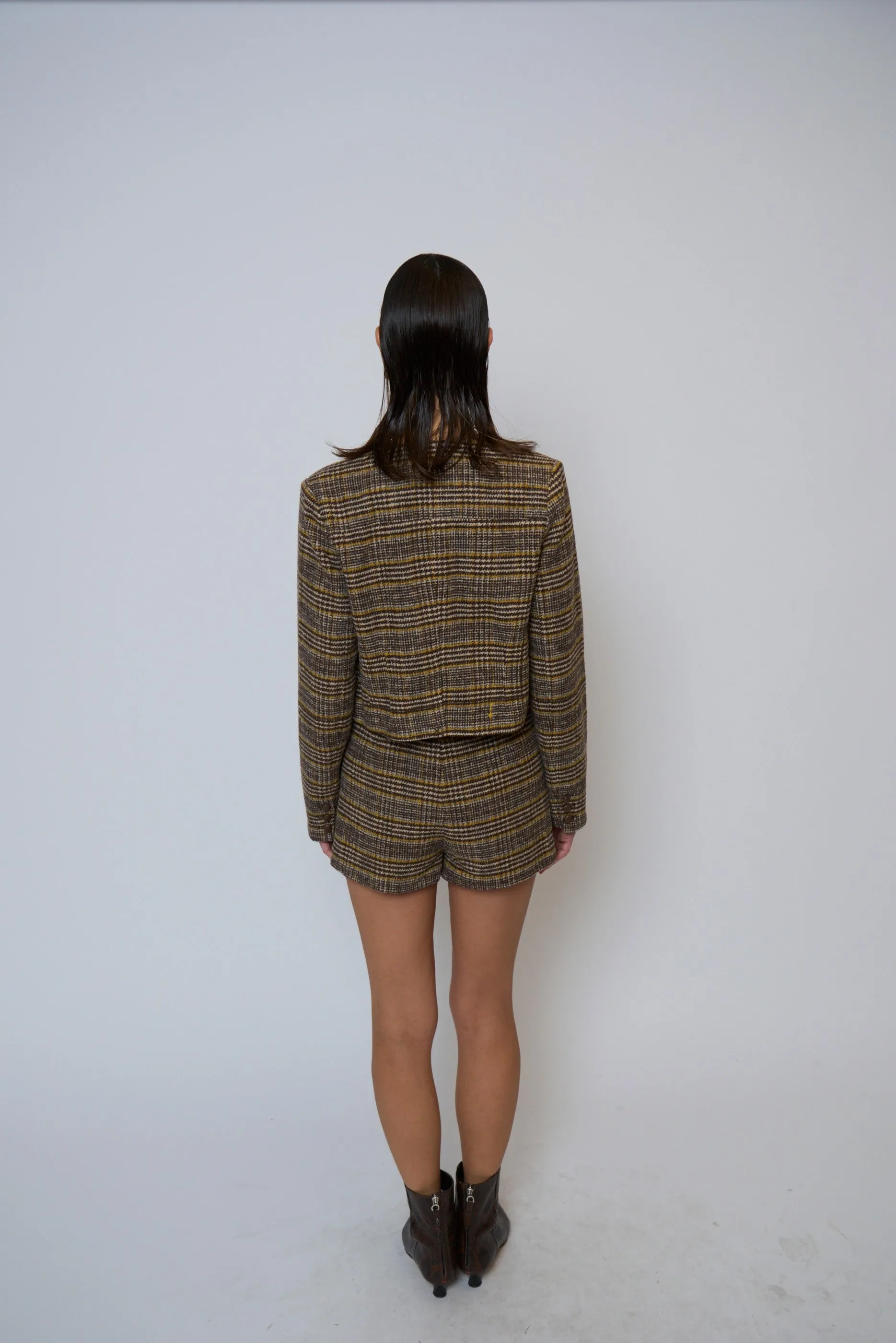 Billie Plaid Jewel Neck Jacket sold by Central Park West product image thumbnail 3
